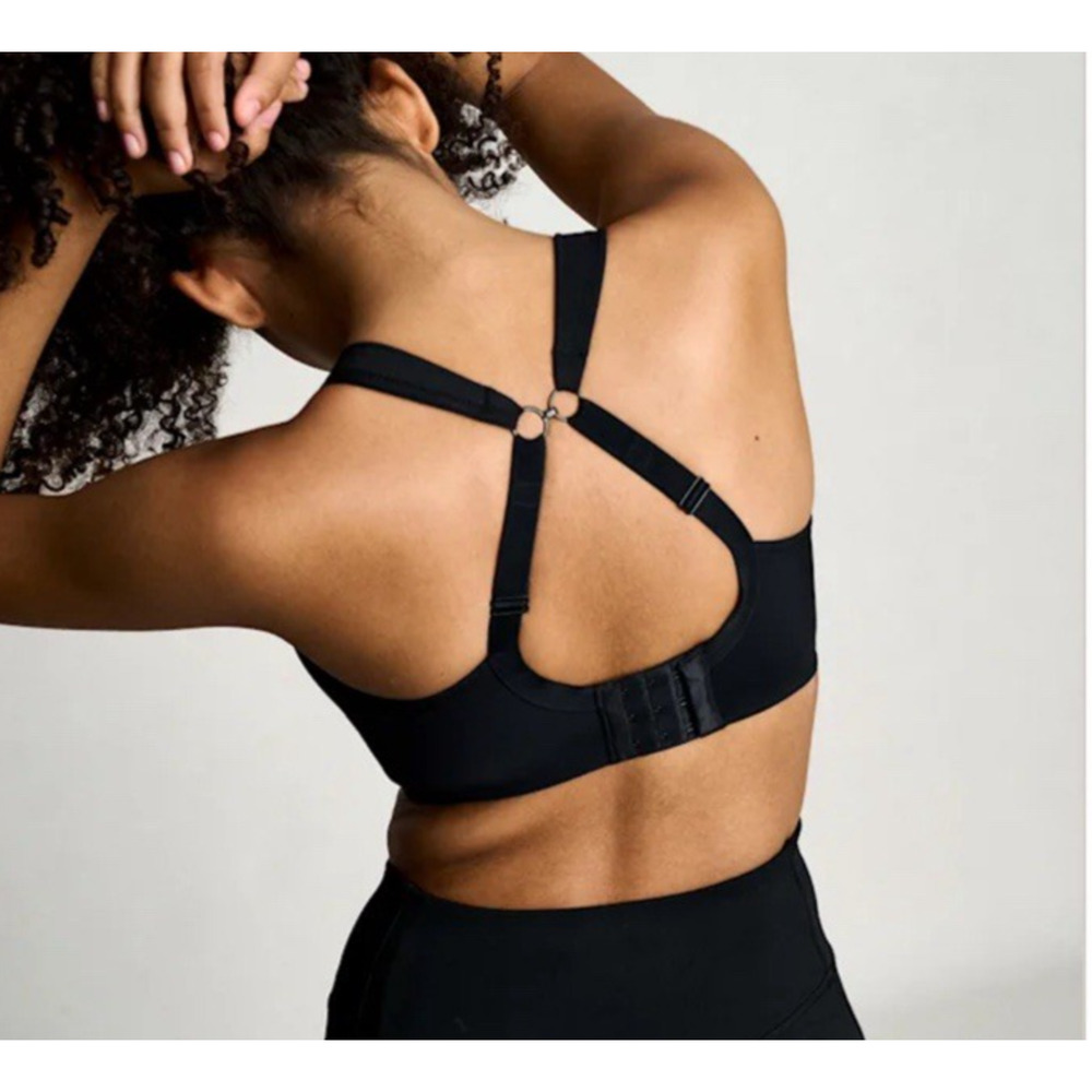 NWT Panache Size 36E Power Wired Sports Bra Style 5021 Underwire Black - Picture 3 of 6